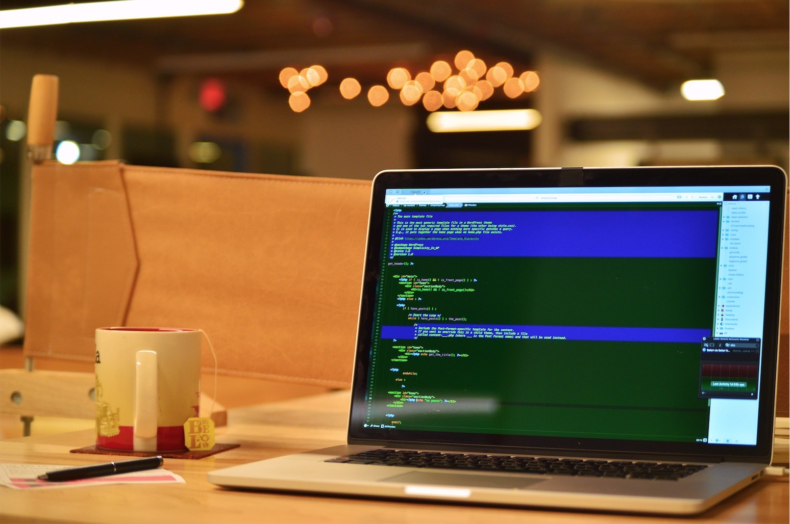 Art Of Code Bokeh Photograph